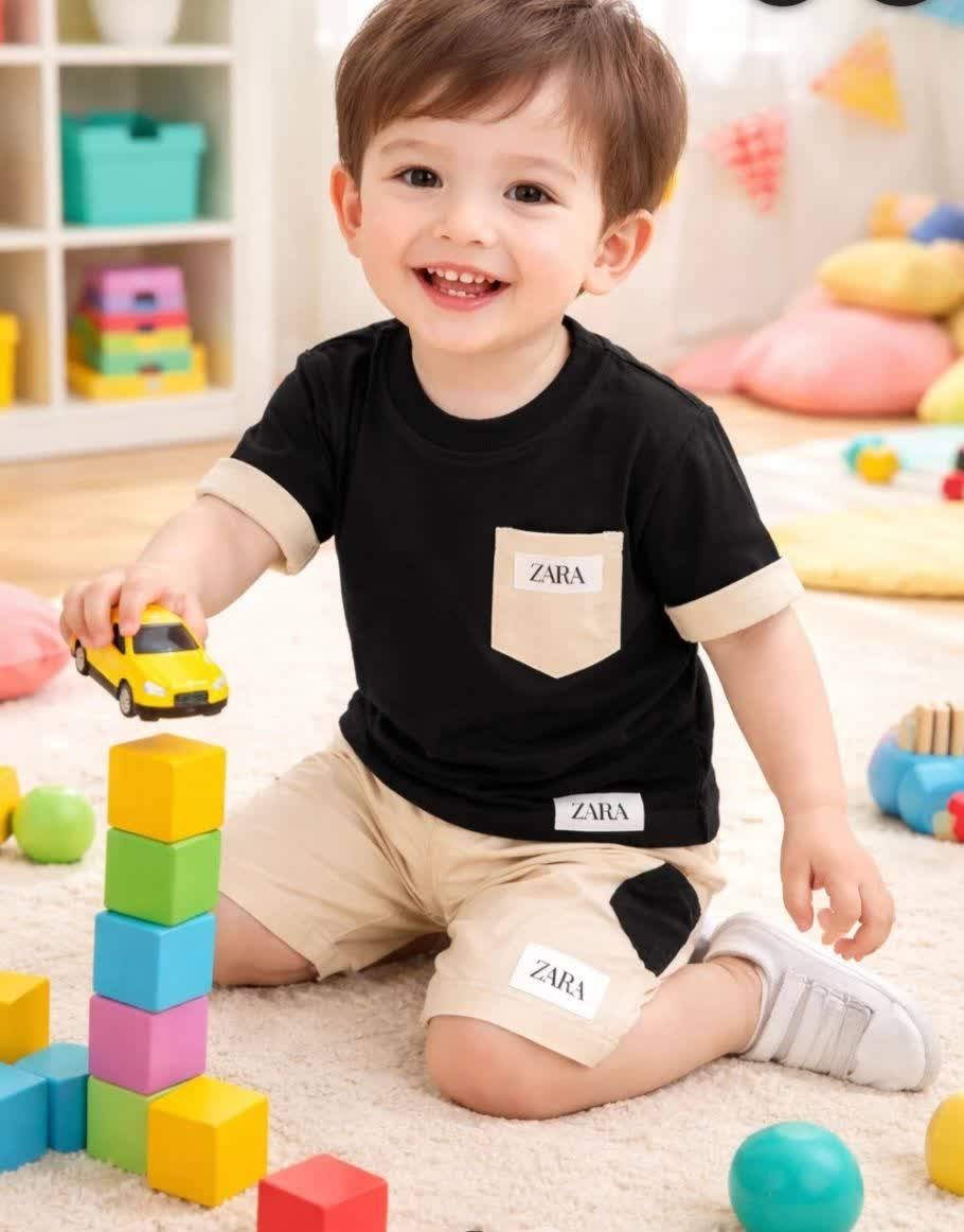 تیشرت شلوارک zara کد۱۰۵۹