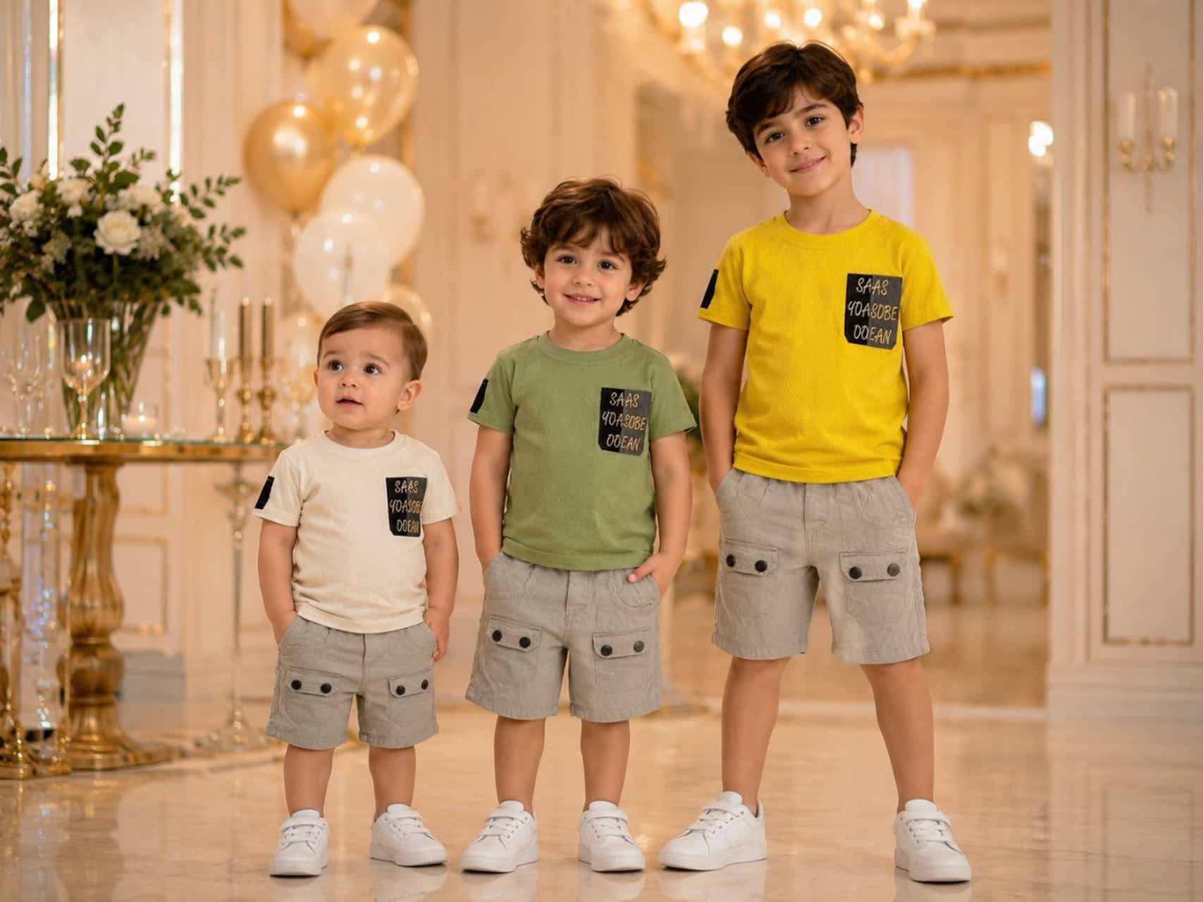 ست تیشرت شلوارک سوپرپنبه نرم وکتان کد۵۳۴