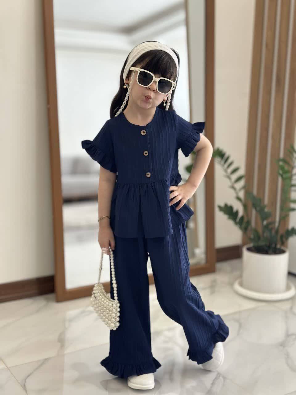 ست تیشرت شلوار هلن مناسب۲تا۶سال کد۱۱۸۹