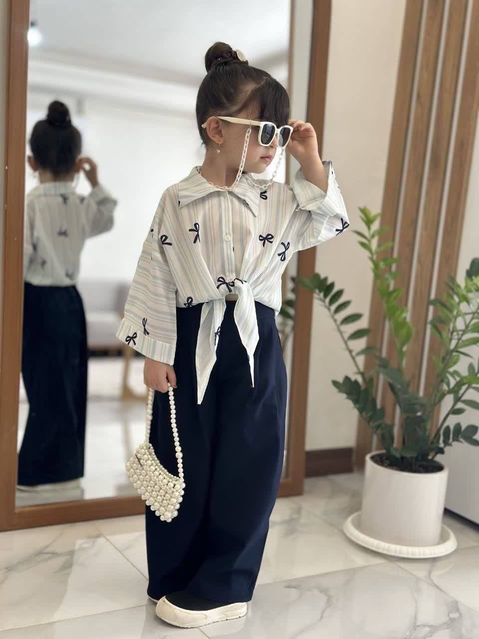 شومیزشلوارگره ای سایزبزرگ مناسب۹تا۱۷سال کد۳۹
