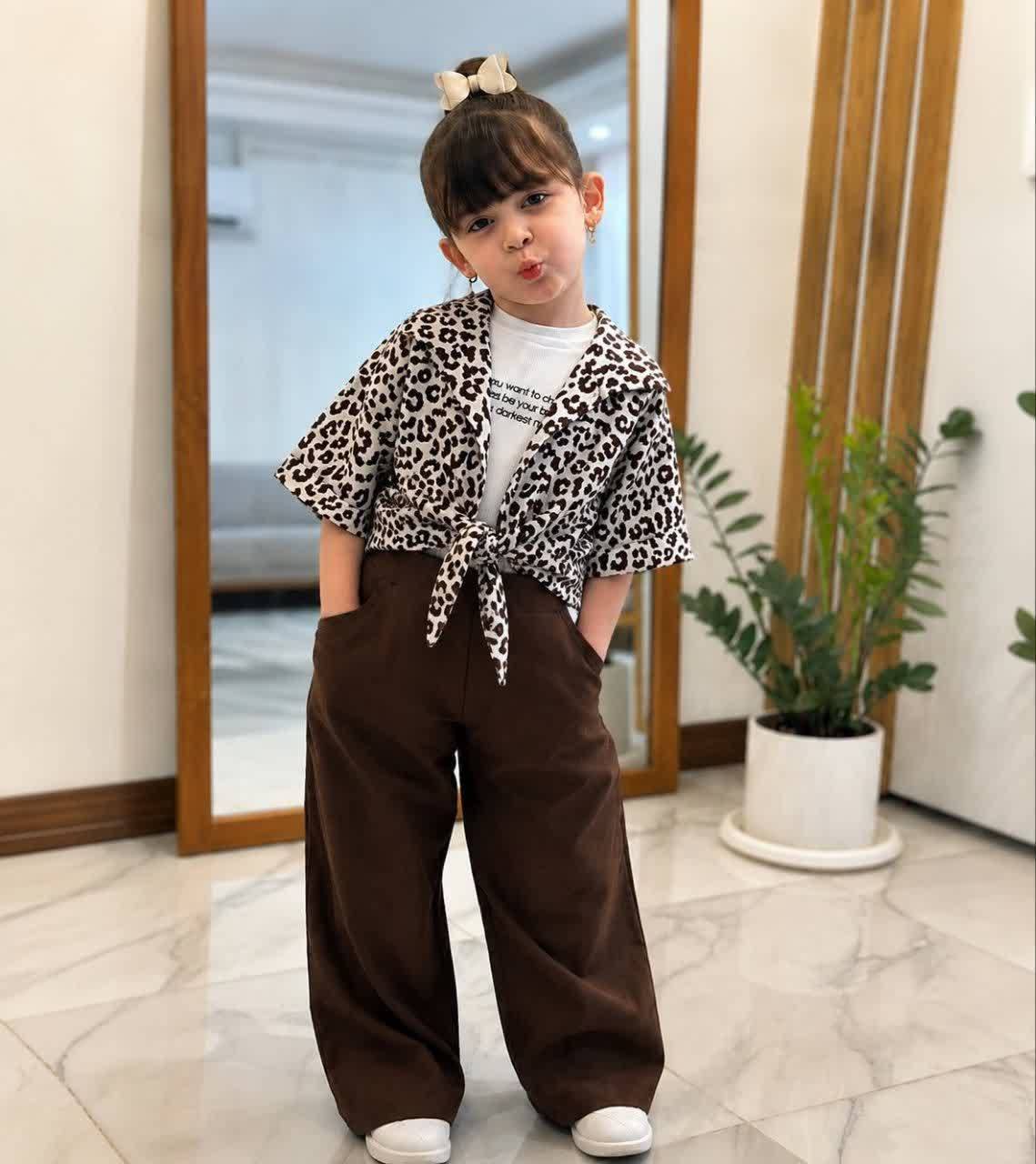سه تیکه گره ای شومیزطرح داروارداتی کد۱۱۳۴