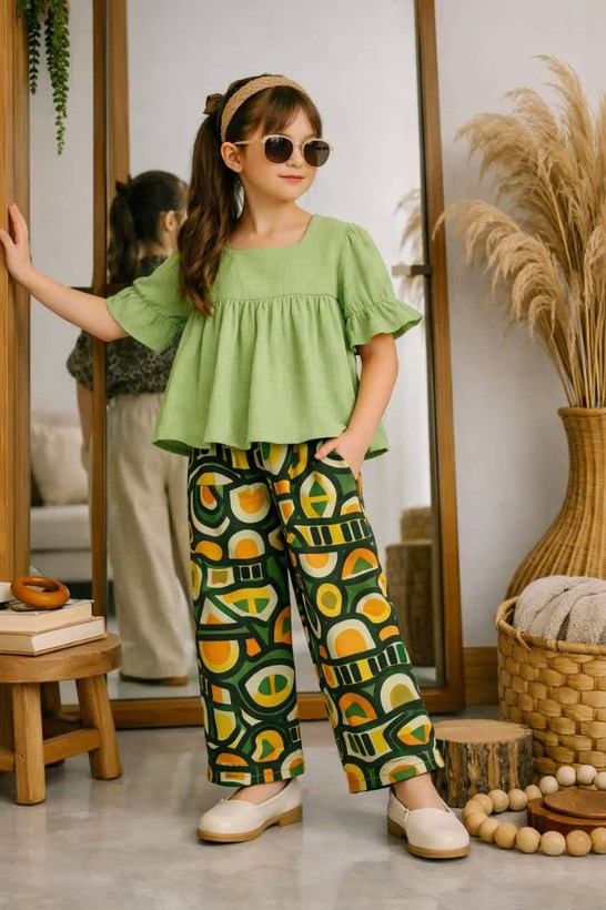 شومیز شلواردلوین بدون آبرفت مناسب۲تا۹سال کد۱۱۶۵
