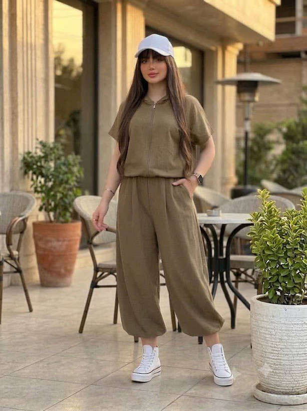 وست زیپ دار وشلوارسنبادی مناسب تا۱۸سال