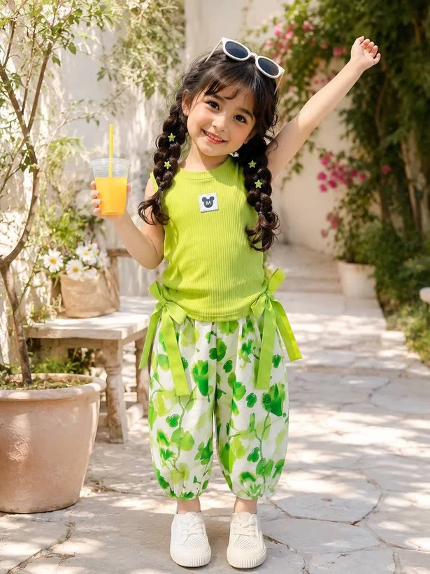 تاپ شلوار تابستونی جذاب مناسب۲ اا ۹سال کد۱۱۸۲