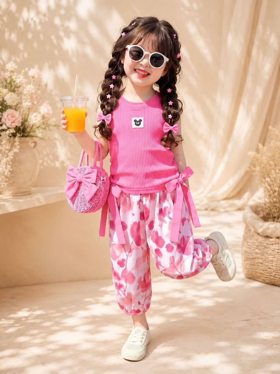تاپ شلوار تابستونی جذاب مناسب۲ اا ۹سال کد۱۱۸۲