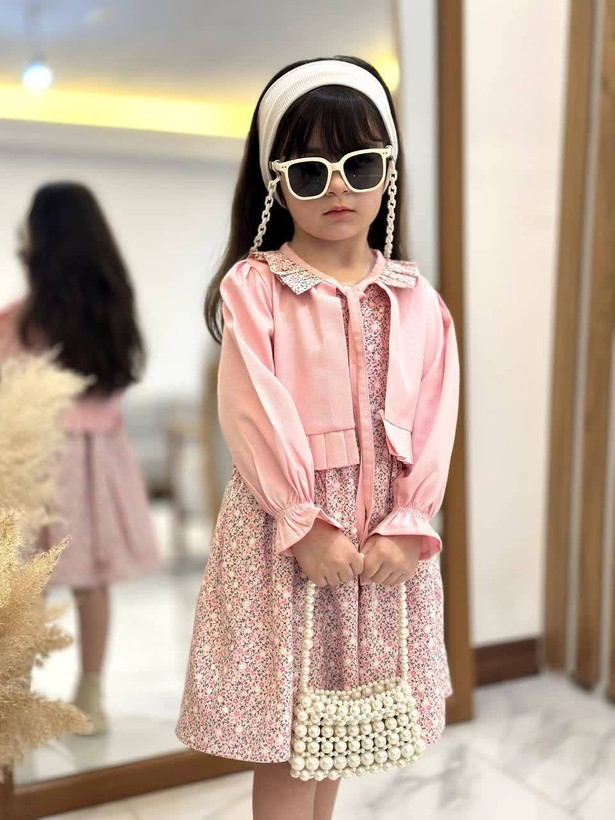 کت سارافان کتان تافته مناسب۷تا۱۳سال کد۱۱۸۶
