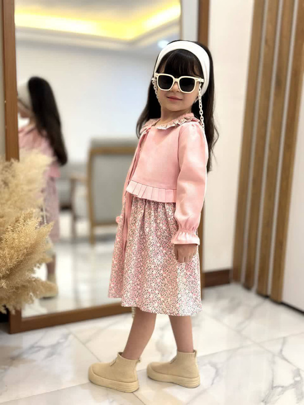 کت سارافان کتان تافته مناسب۷تا۱۳سال کد۱۱۸۶
