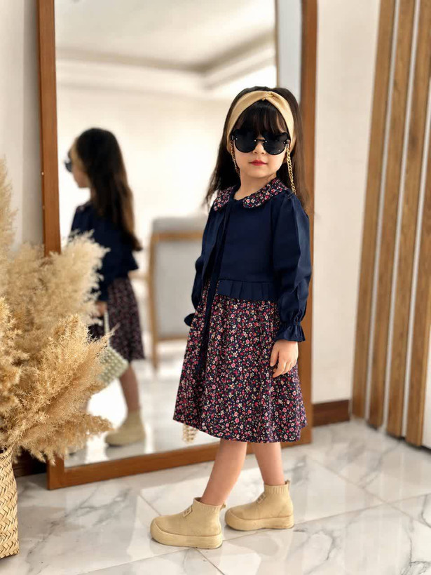 کت سارافان کتان تافته مناسب۷تا۱۳سال کد۱۱۸۶