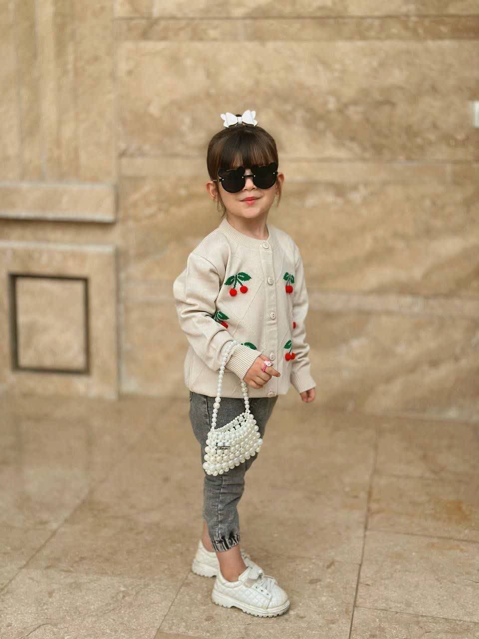 ژاکت پائیزئ گیلاس مناسب۱۸ماه تا۹سال کد۱۱۹۴