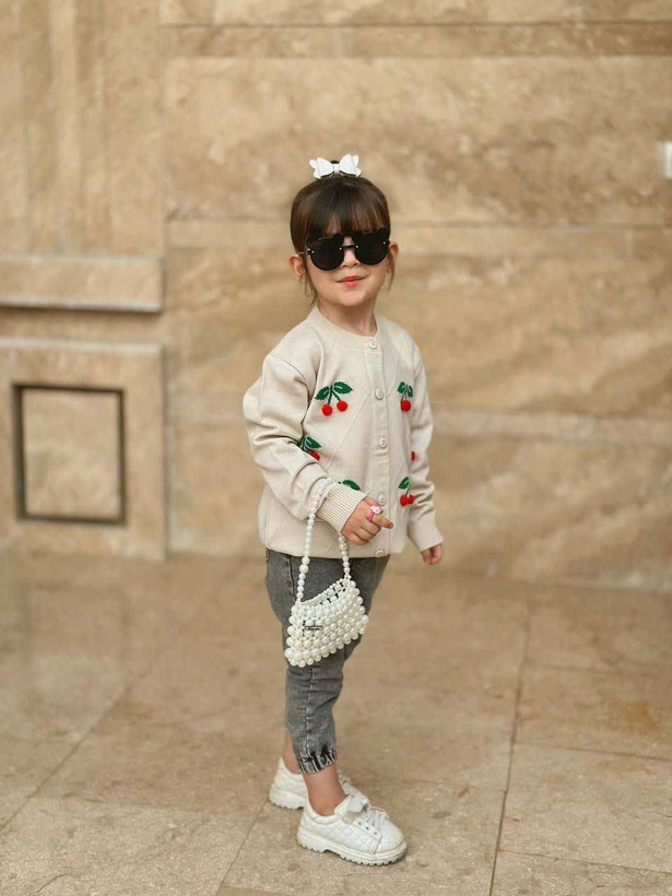 ژاکت پائیزئ گیلاس مناسب۱۸ماه تا۹سال کد۱۱۹۴
