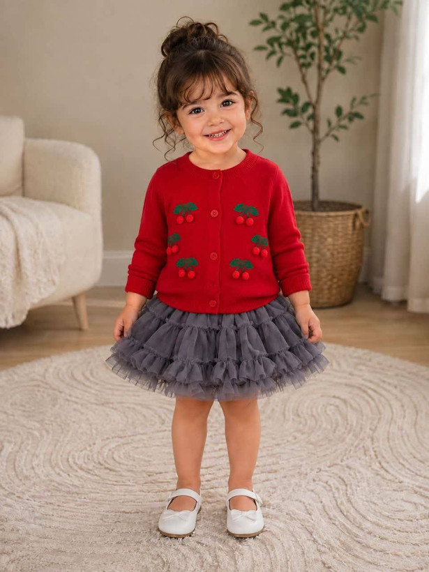 ژاکت پائیزئ گیلاس مناسب۱۸ماه تا۹سال کد۱۱۹۴