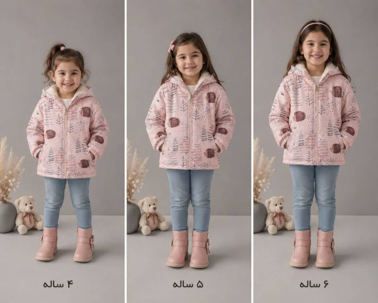 سویشرت کابشنی مناسب۲تا۶ سال کد۱۰۵