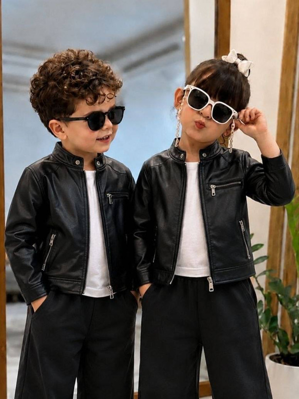 کت تک چرم پسرانه مناسب۳تا۱۳ سال کد۱۰۸
